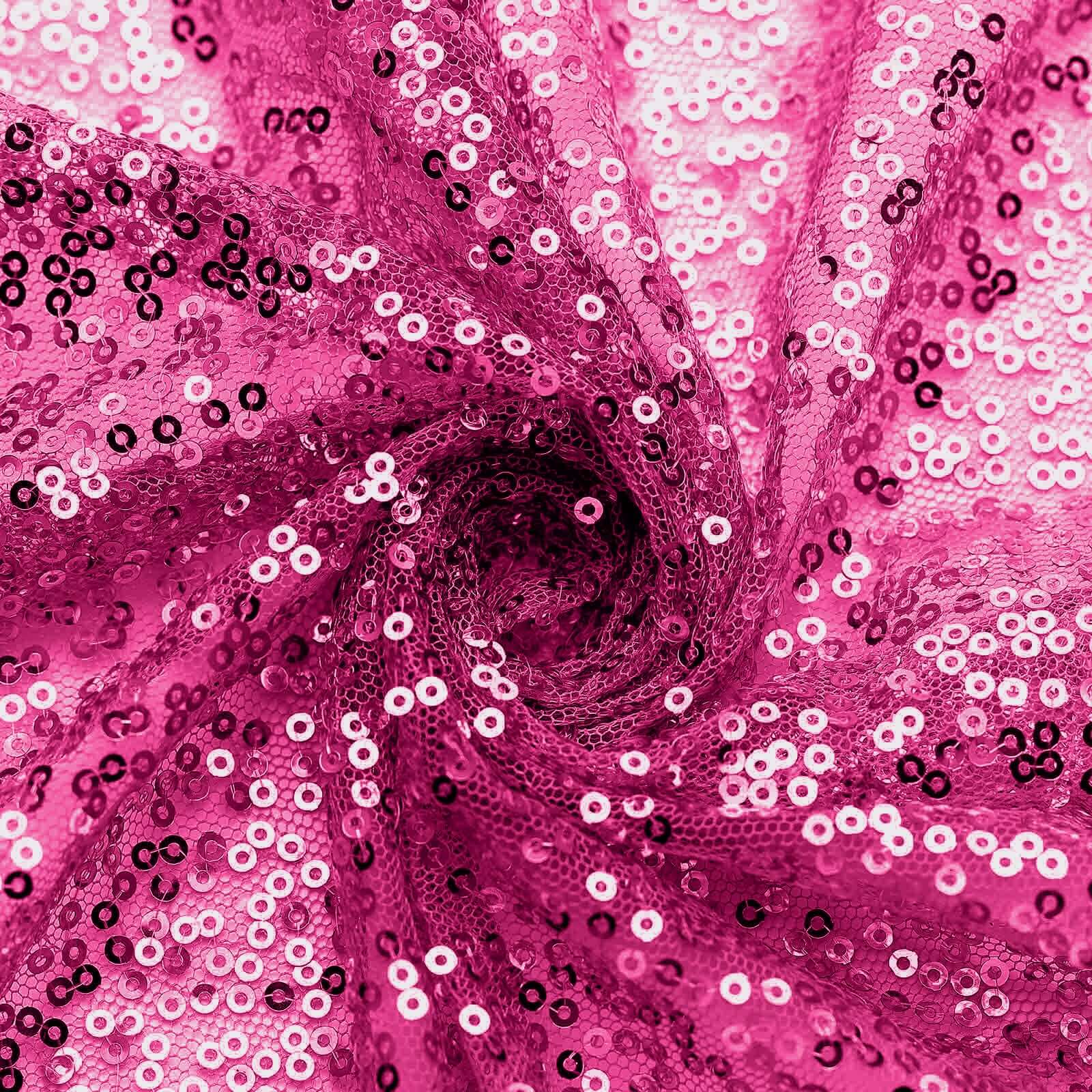 Sequin 20"x20" Napkin Fuchsia - Shimmering Dinner Napkin - Linen Luxes