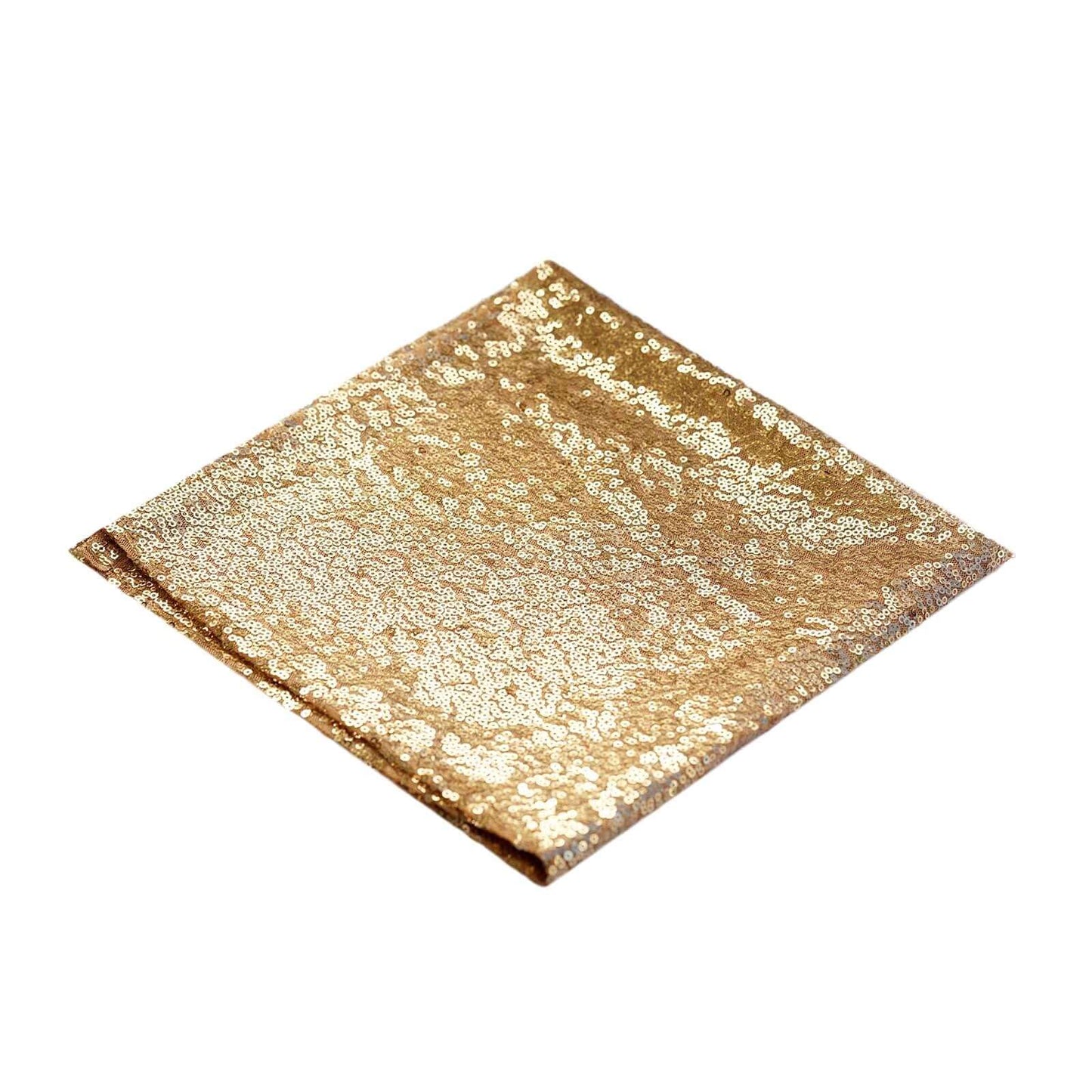 Sequin 20"x20" Napkin Gold - Shimmering Decorative Dinner Napkin for Weddings & Events - Linen Luxes