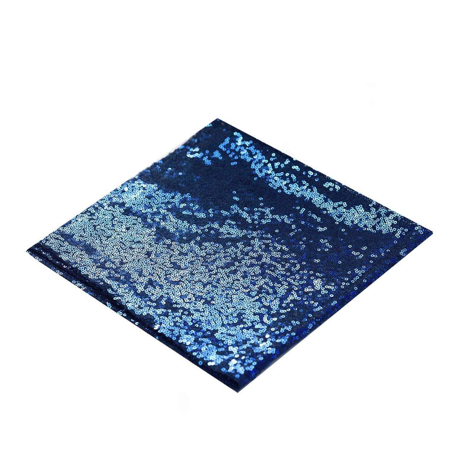 Sequin 20"x20" Napkin Navy Blue - Shimmering Dinner Napkin - Linen Luxes