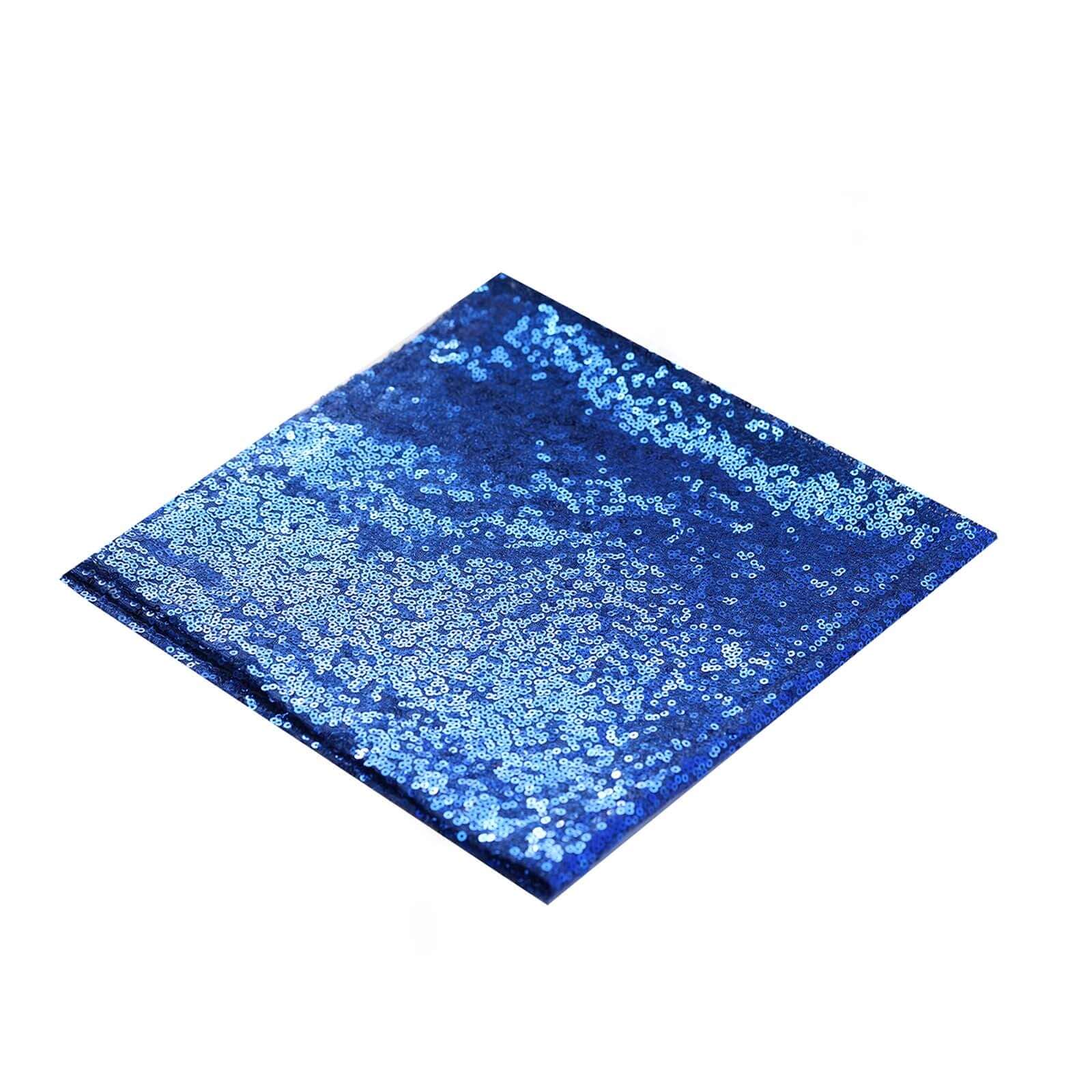 Sequin 20"x20" Napkin Royal Blue - Shimmering Dinner Napkin - Linen Luxes