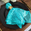 Sequin 20"x20" Napkin Turquoise - Shimmering Dinner Napkin - Linen Luxes