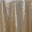 Sequin 60"x126" Rectangle Tablecloth Champagne - Glittering Finish Table Cover - Linen Luxes