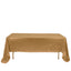 Sequin 60"x126" Rectangle Tablecloth Gold - Glittering Finish for Vibrant Celebrations - Linen Luxes