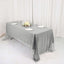 Sequin 60"x126" Rectangle Tablecloth Silver - Glittering Finish Table Cover - Linen Luxes
