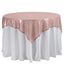 Sequin 60"x60" Table Overlay Square Tablecloth Blush - Luxe Wedding Table Topper - Linen Luxes