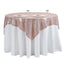Sequin 60"x60" Table Overlay Square Tablecloth Blush - Luxe Wedding Table Topper - Linen Luxes
