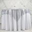 Sequin 60"x60" Table Overlay Square Tablecloth Silver - Luxe Wedding Table Topper - Linen Luxes