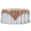 Sequin 72"x72" Table Overlay Square Tablecloth Blush - Big Payette Table Cover - Linen Luxes