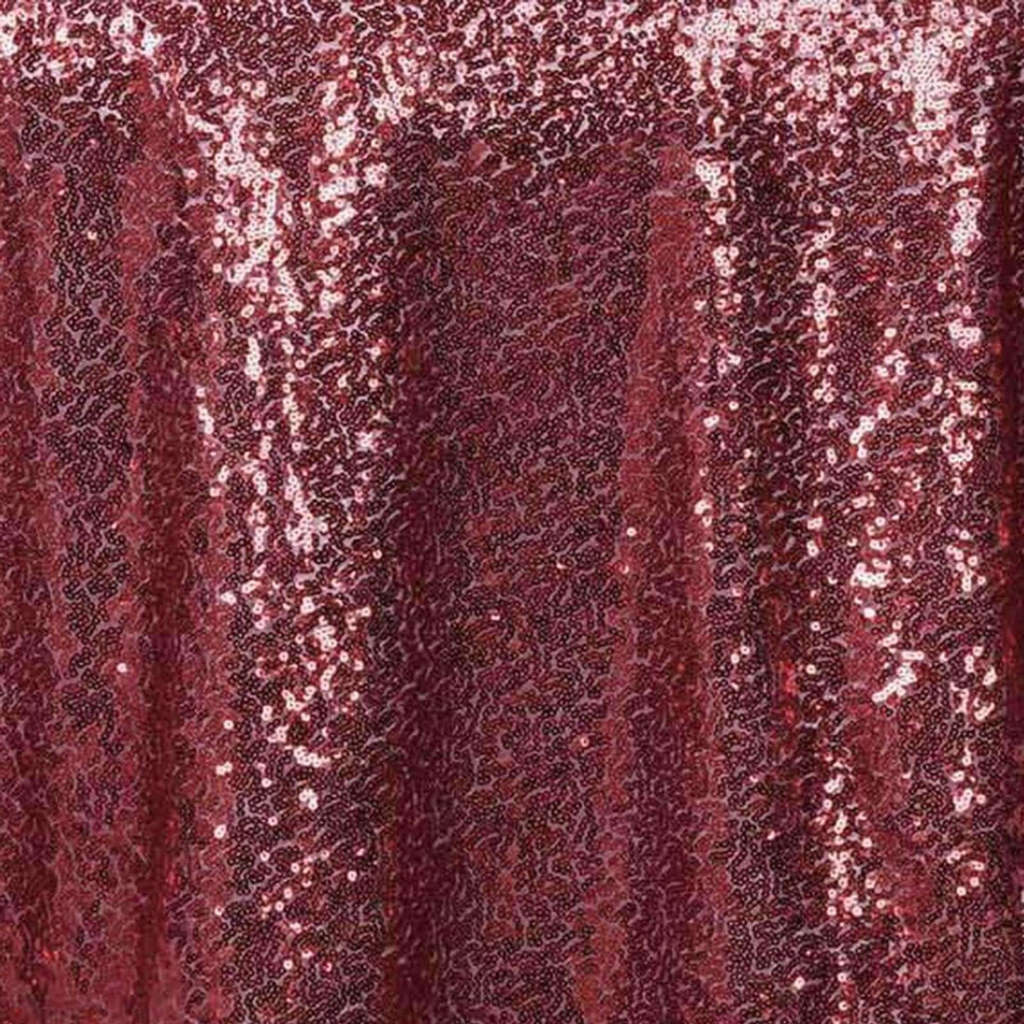 Sequin 72"x72" Table Overlay Square Tablecloth Burgundy - Sparkly Table Cover - Linen Luxes