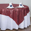 Sequin 72"x72" Table Overlay Square Tablecloth Burgundy - Sparkly Table Cover - Linen Luxes