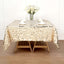 Sequin 72"x72" Table Overlay Square Tablecloth Champagne - Big Payette Table Cover - Linen Luxes