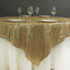 Sequin 72"x72" Table Overlay Square Tablecloth Champagne - Sparkly Table Cover - Linen Luxes