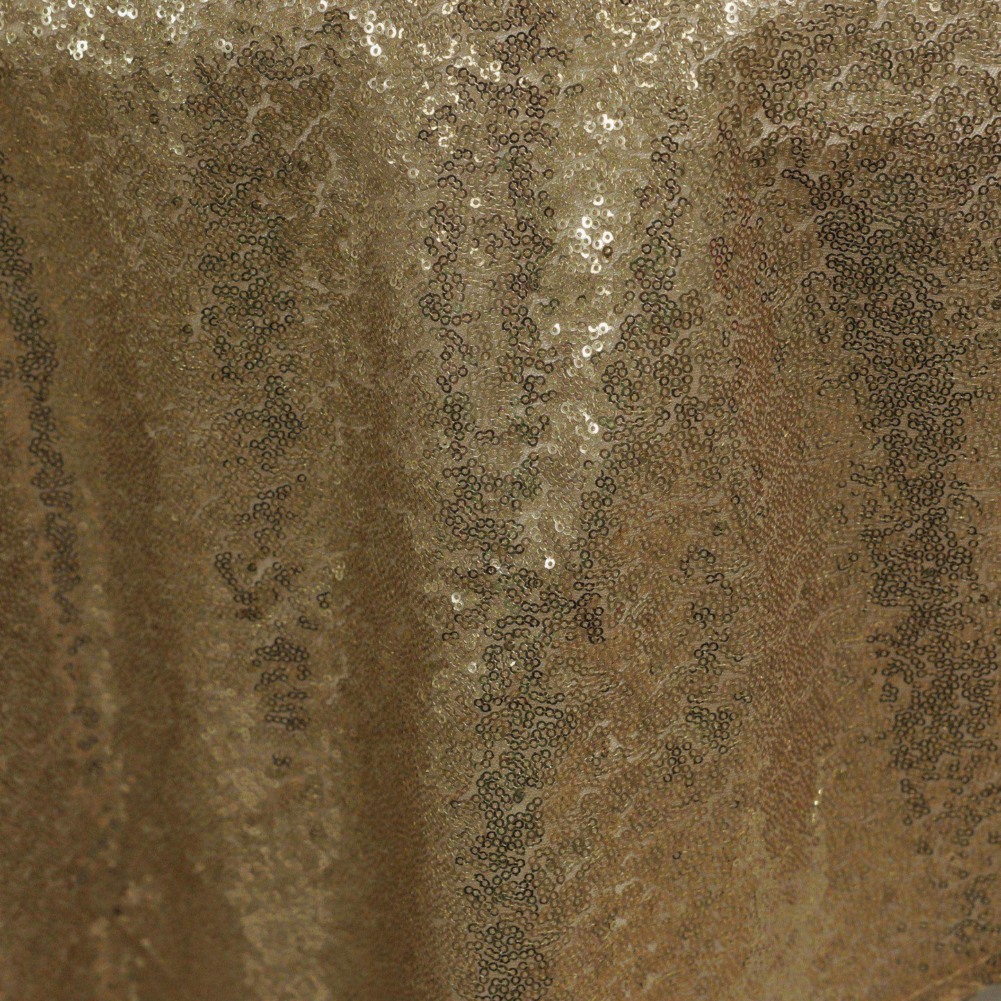 Sequin 72"x72" Table Overlay Square Tablecloth Champagne - Sparkly Table Cover - Linen Luxes