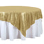 Sequin 72"x72" Table Overlay Square Tablecloth Champagne - Sparkly Table Cover - Linen Luxes
