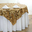 Sequin 72"x72" Table Overlay Square Tablecloth Gold - Big Payette Table Cover - Linen Luxes