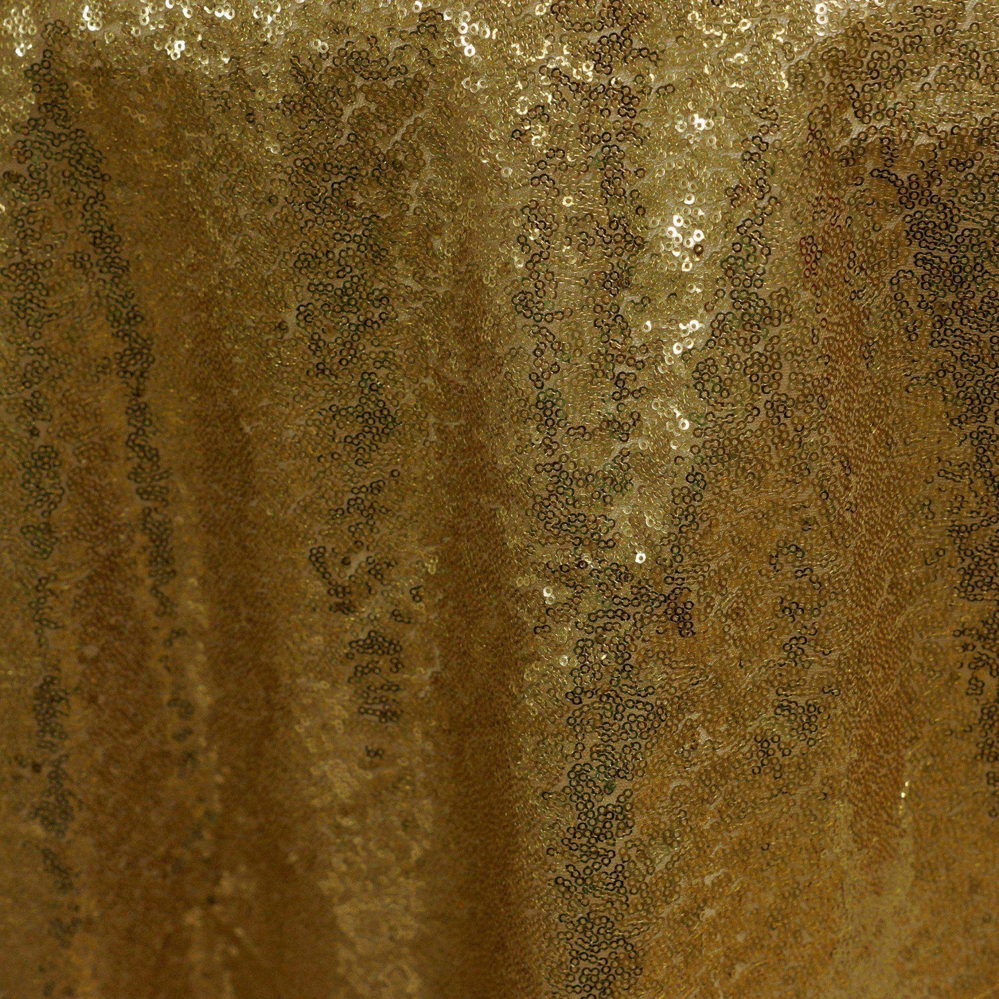 Sequin 72"x72" Table Overlay Square Tablecloth Gold - Sparkly Design for Stunning Events - Linen Luxes