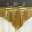 Sequin 72"x72" Table Overlay Square Tablecloth Gold - Sparkly Design for Stunning Events - Linen Luxes
