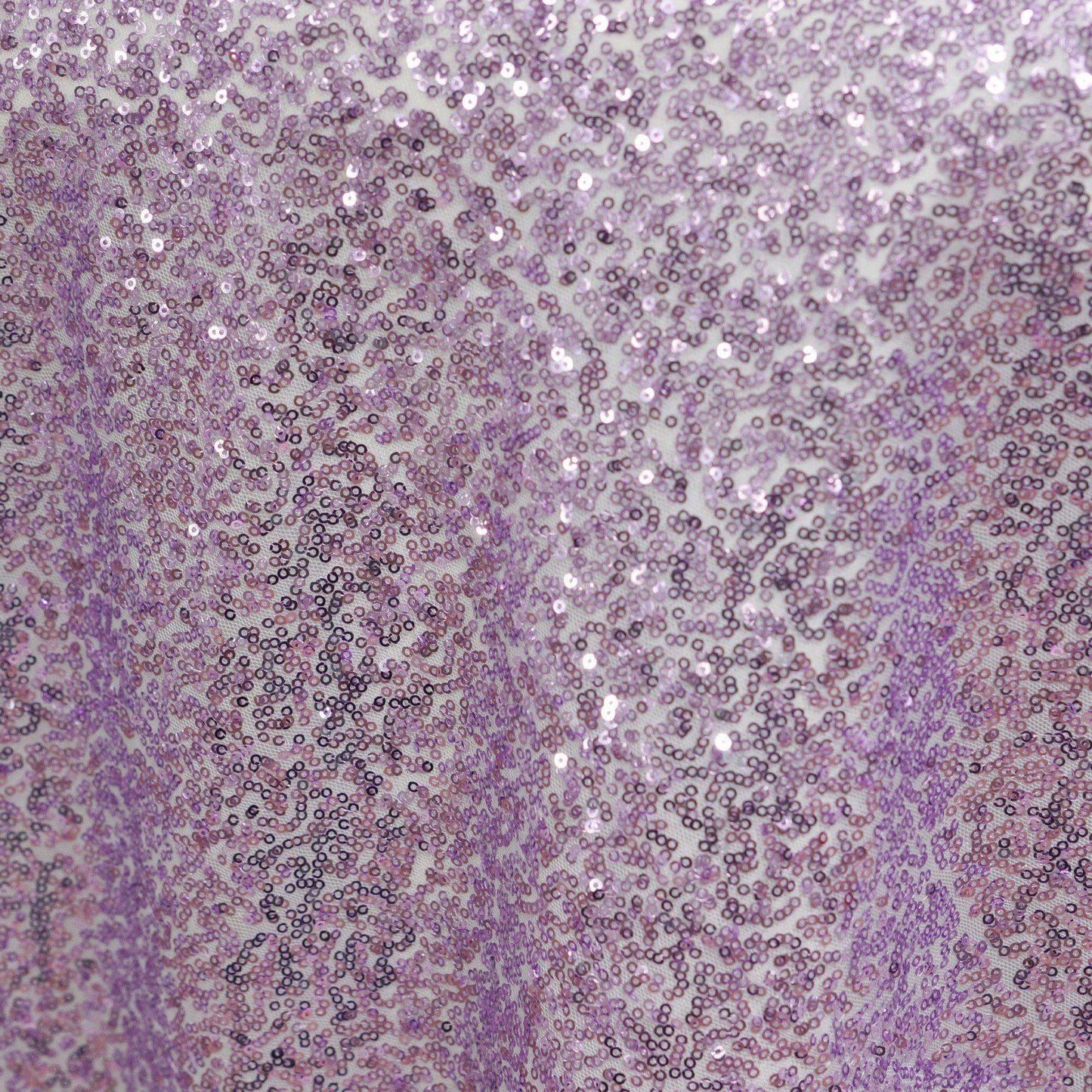 Sequin 72"x72" Table Overlay Square Tablecloth Lavender Lilac - Sparkly Table Cover - Linen Luxes