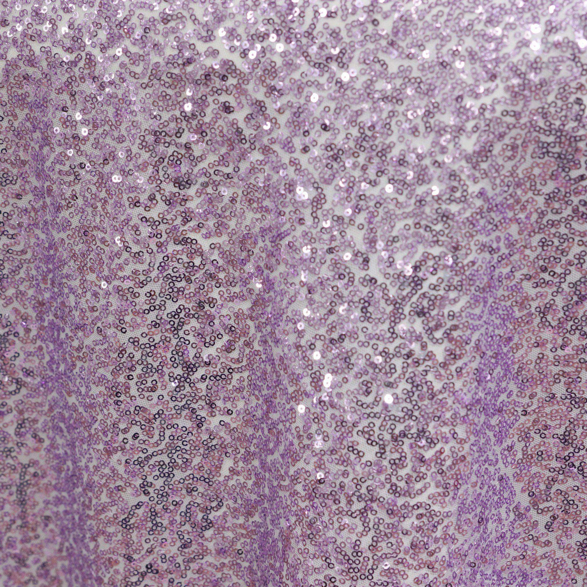 Sequin 72"x72" Table Overlay Square Tablecloth Lavender Lilac - Sparkly Table Cover - Linen Luxes