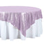 Sequin 72"x72" Table Overlay Square Tablecloth Lavender Lilac - Sparkly Table Cover - Linen Luxes