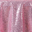 Sequin 72"x72" Table Overlay Square Tablecloth Pink - Sparkly Table Cover - Linen Luxes