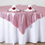 Sequin 72"x72" Table Overlay Square Tablecloth Pink - Sparkly Table Cover - Linen Luxes