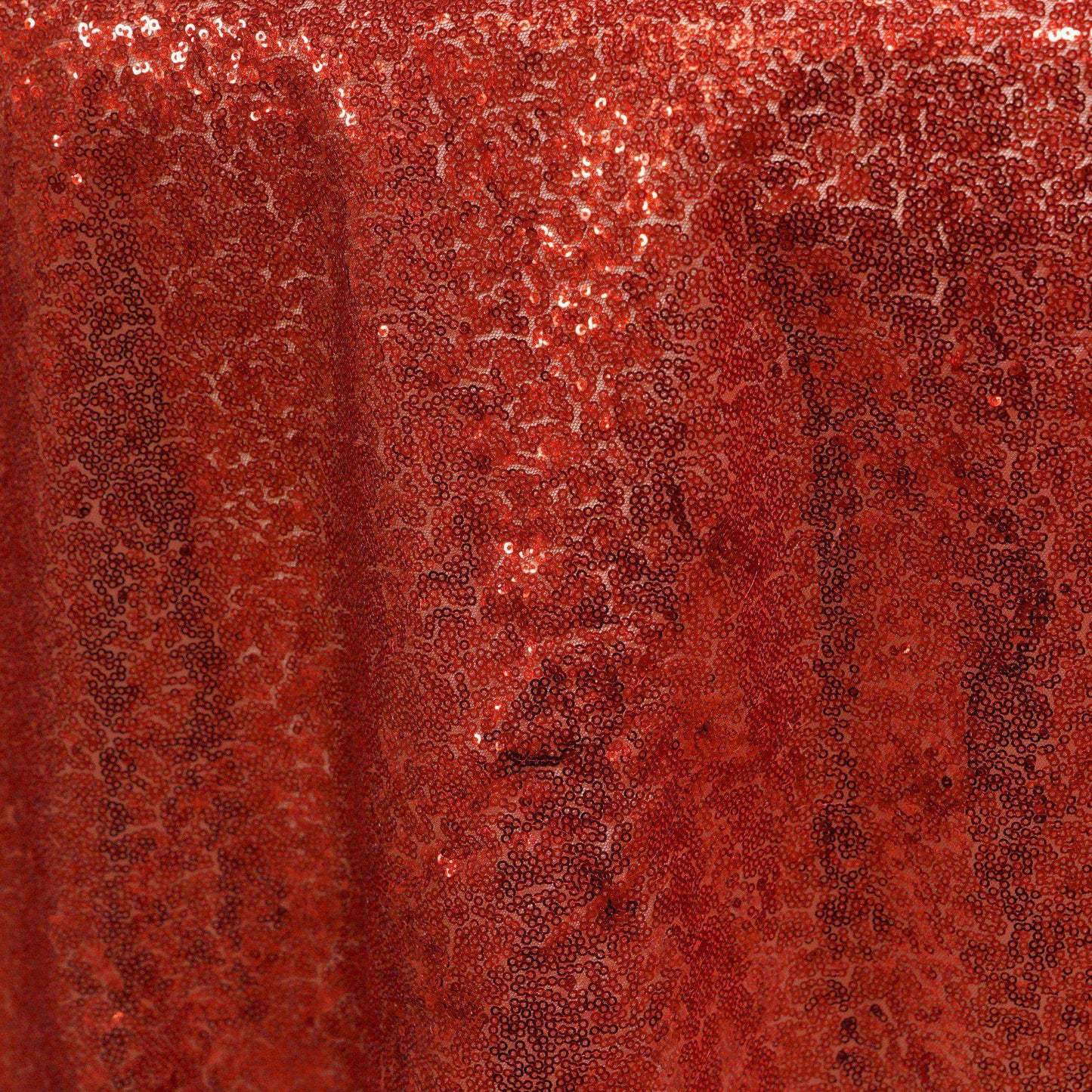 Sequin 72"x72" Table Overlay Square Tablecloth Red - Sparkly Table Cover - Linen Luxes