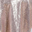 Sequin 72"x72" Table Overlay Square Tablecloth Rose Gold - Sparkly Table Cover - Linen Luxes