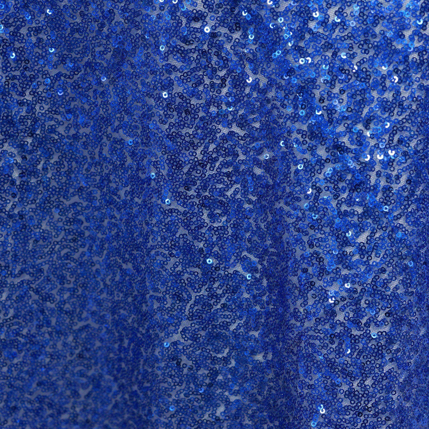 Sequin 72"x72" Table Overlay Square Tablecloth Royal Blue - Sparkly Table Cover - Linen Luxes