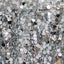 Sequin 72"x72" Table Overlay Square Tablecloth Silver - Big Payette Table Cover - Linen Luxes