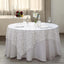Sequin 72"x72" Table Overlay Square Tablecloth White - Big Payette Design for Classy Celebrations - Linen Luxes