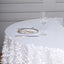 Sequin 72"x72" Table Overlay Square Tablecloth White - Big Payette Design for Classy Celebrations - Linen Luxes