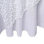 Sequin 72"x72" Table Overlay Square Tablecloth White - Big Payette Design for Classy Celebrations - Linen Luxes