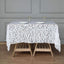 Sequin 72"x72" Table Overlay Square Tablecloth White - Big Payette Design for Classy Celebrations - Linen Luxes