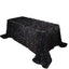 Sequin 90"x132" Rectangle Tablecloth Black - Seamless Big Payette Design for Sophisticated Occasions - Linen Luxes