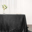 Sequin 90"x132" Rectangle Tablecloth Black - Seamless Sparkly Design for Luxe Occasions - Linen Luxes