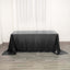 Sequin 90"x132" Rectangle Tablecloth Black - Seamless Sparkly Design for Luxe Occasions - Linen Luxes