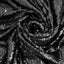 Sequin 90"x132" Rectangle Tablecloth Black - Seamless Sparkly Design for Luxe Occasions - Linen Luxes