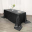Sequin 90"x132" Rectangle Tablecloth Black - Seamless Sparkly Design for Luxe Occasions - Linen Luxes