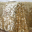Sequin 90"x132" Rectangle Tablecloth Champagne - Seamless Big Payette Table Cover - Linen Luxes