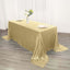 Sequin 90"x132" Rectangle Tablecloth Champagne - Seamless Sparkly Table Cover - Linen Luxes