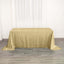 Sequin 90"x132" Rectangle Tablecloth Champagne - Seamless Sparkly Table Cover - Linen Luxes