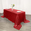 Sequin 90"x132" Rectangle Tablecloth Red - Seamless Sparkly Table Cover - Linen Luxes