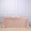 Sequin 90"x132" Rectangle Tablecloth Rose Gold - Seamless Sparkly Table Cover - Linen Luxes
