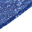 Sequin 90"x132" Rectangle Tablecloth Royal Blue - Seamless Sparkly Table Cover - Linen Luxes
