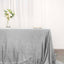 Sequin 90"x132" Rectangle Tablecloth Silver - Seamless Sparkly Table Cover - Linen Luxes
