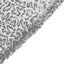 Sequin 90"x132" Rectangle Tablecloth Silver - Seamless Sparkly Table Cover - Linen Luxes
