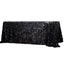 Sequin 90"x156" Rectangle Tablecloth Black - Seamless Big Payette Table Cover - Linen Luxes