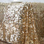 Sequin 90"x156" Rectangle Tablecloth Champagne - Seamless Big Payette Table Cover - Linen Luxes