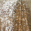 Sequin 90"x156" Rectangle Tablecloth Champagne - Seamless Big Payette Table Cover - Linen Luxes